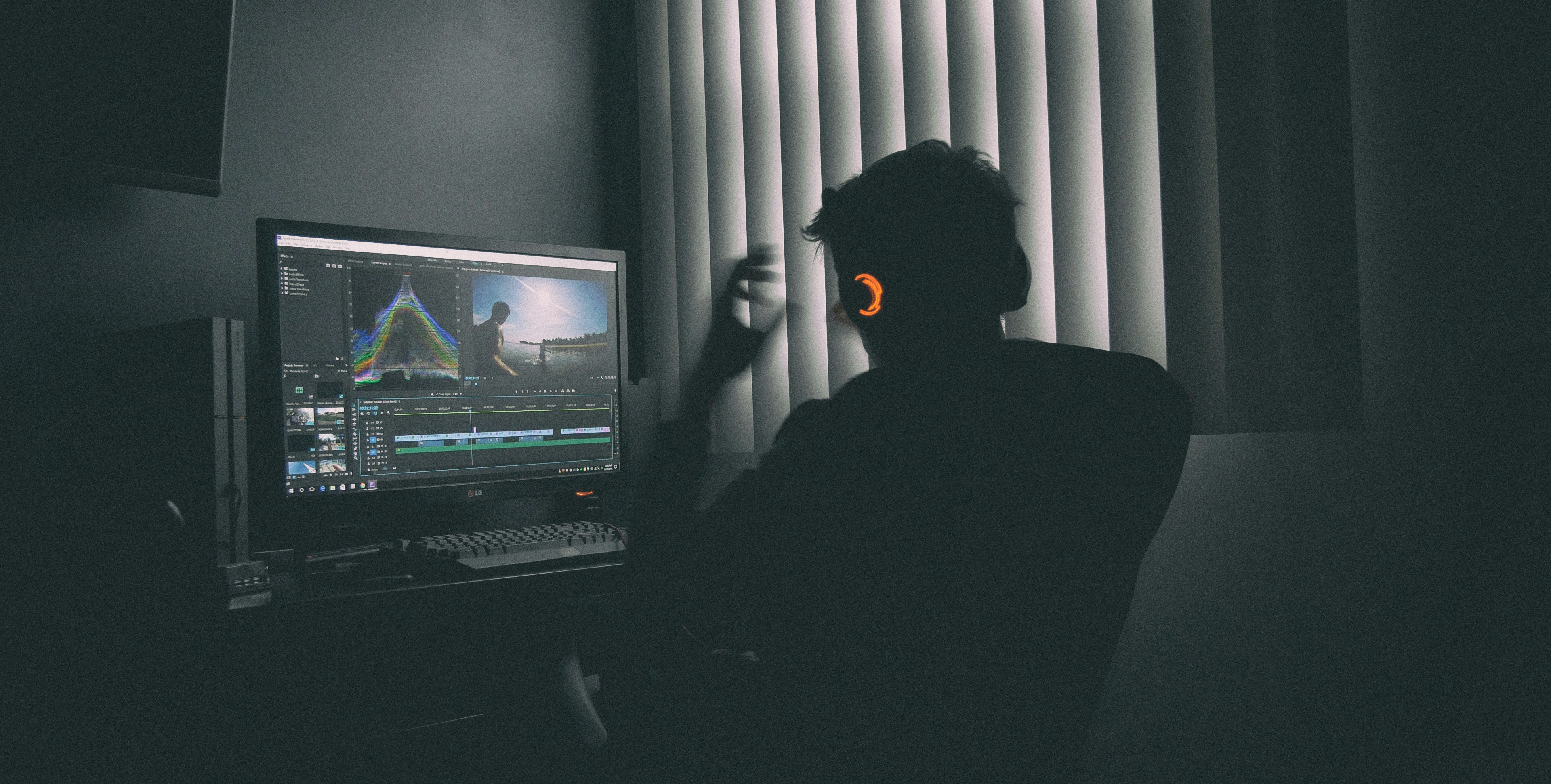 Man working on computer