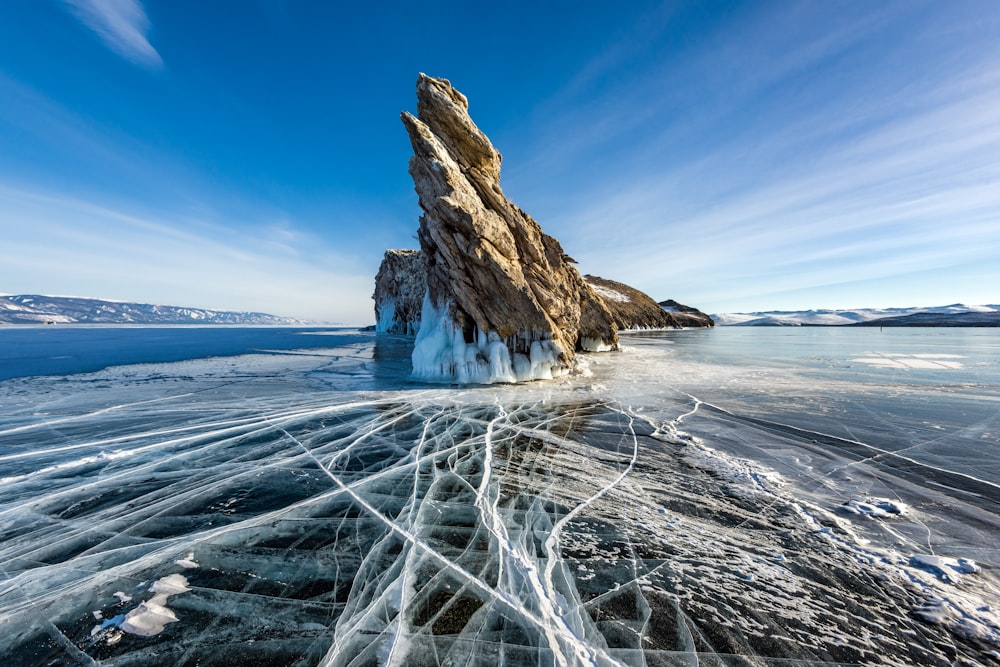 brown rock formation