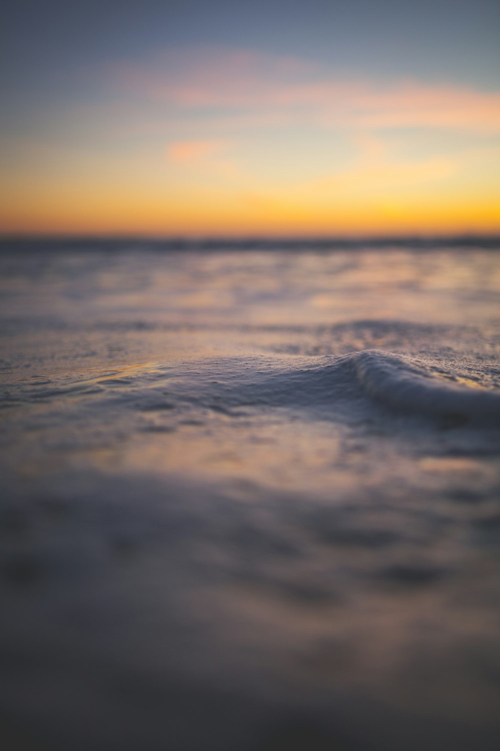 messa a fuoco superficiale dell'acqua corporea