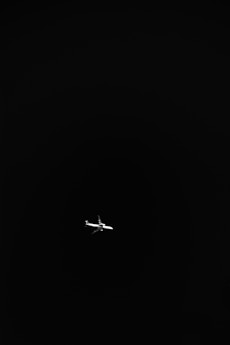 white airplane