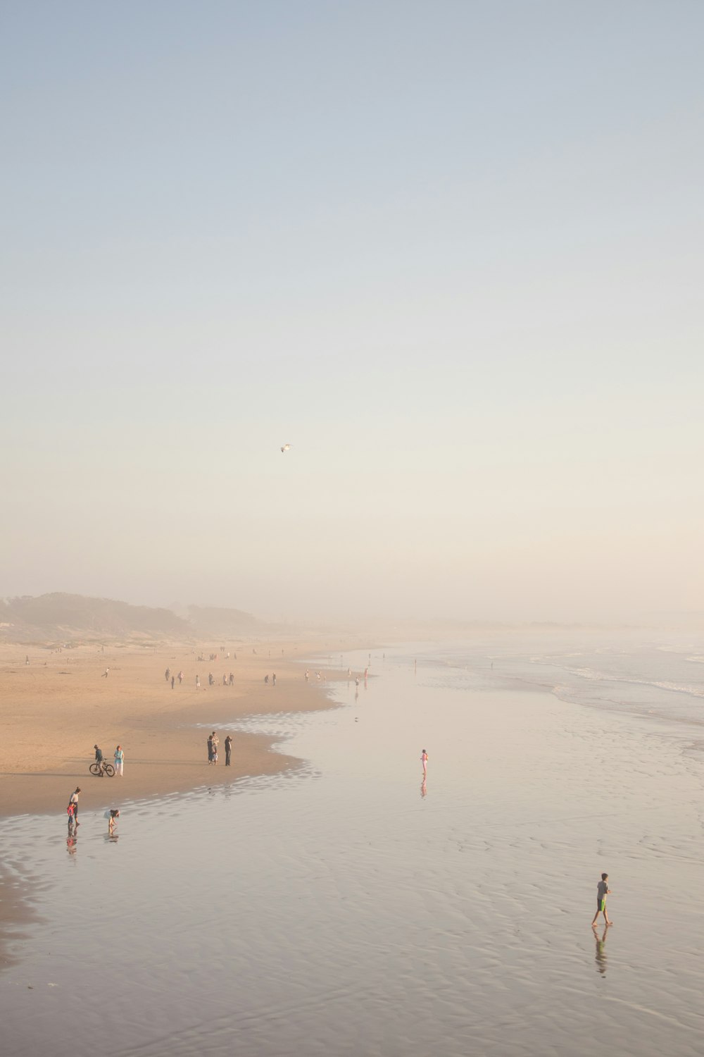 group of people on shore