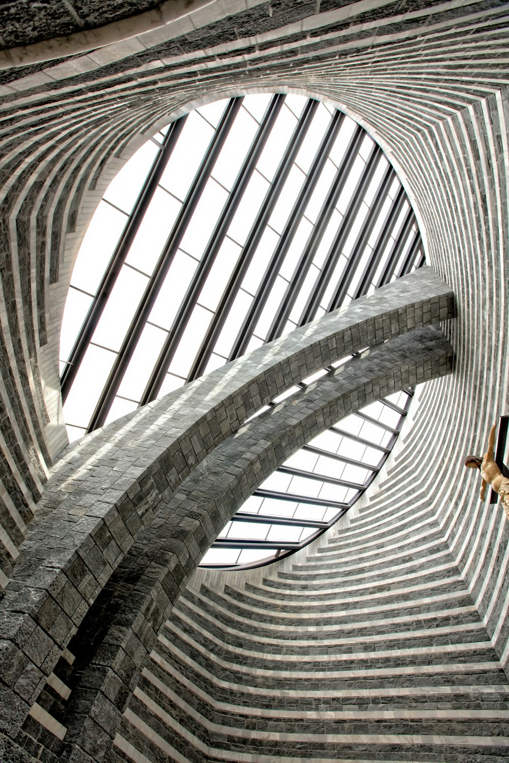 a large building with a very high ceiling