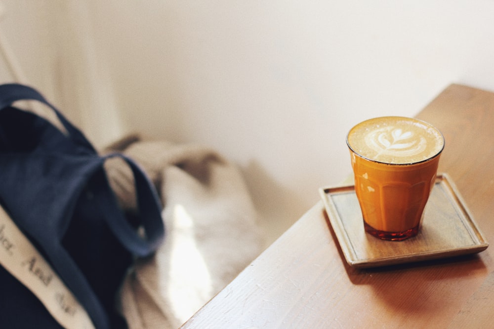 brown ceramic mug