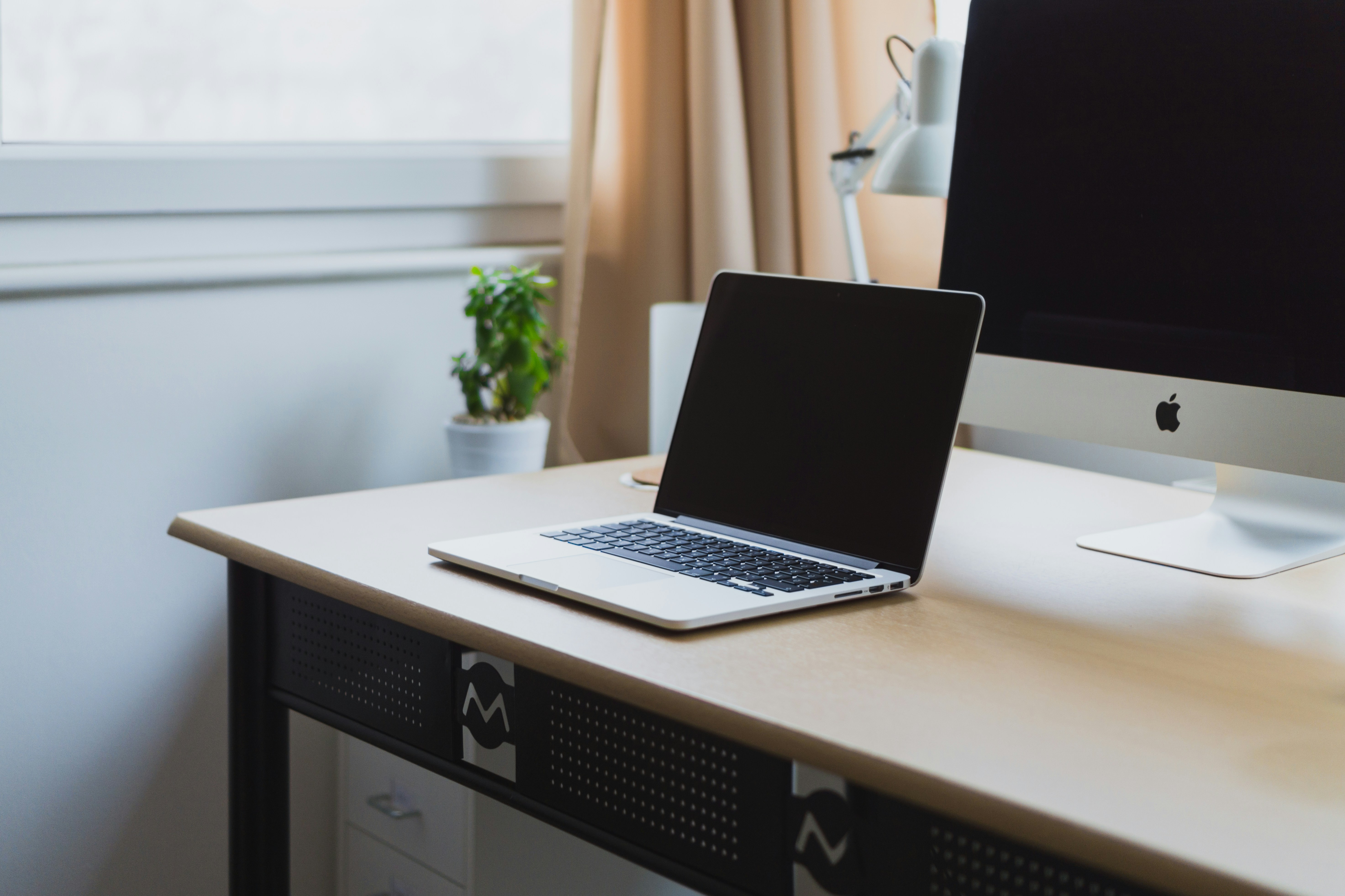 Laptop on a neat desk