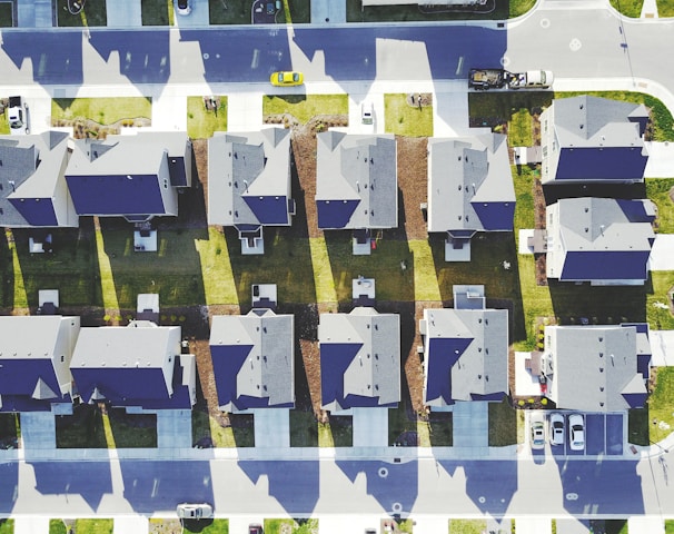 aerial photography houses