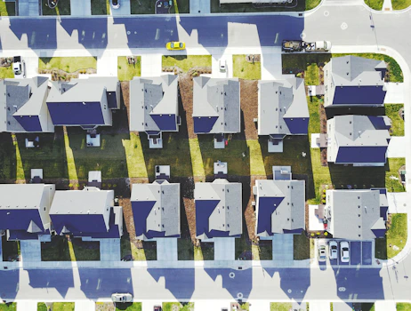 aerial photography houses