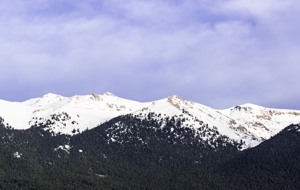 montagna coperta di neve