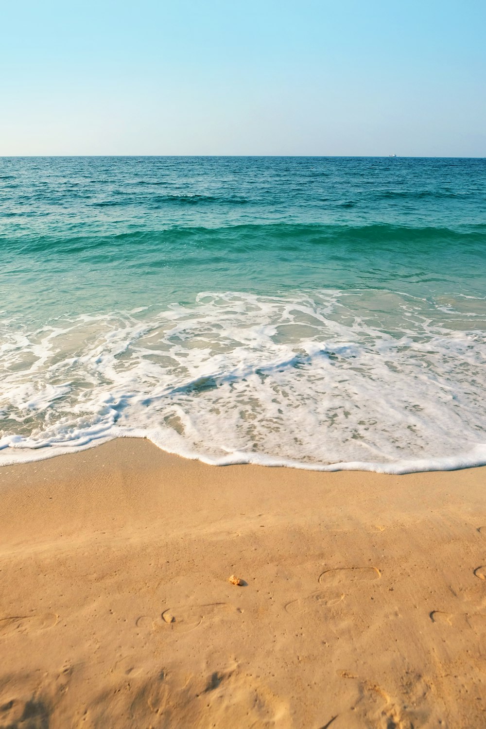 seashore under clear blue sky during daytime