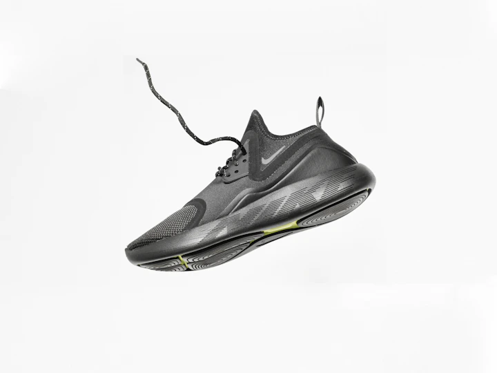 Grey running sneaker