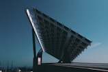 black and silver solar panel