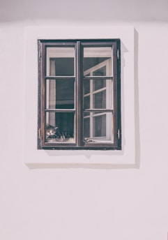 black and white window illustration