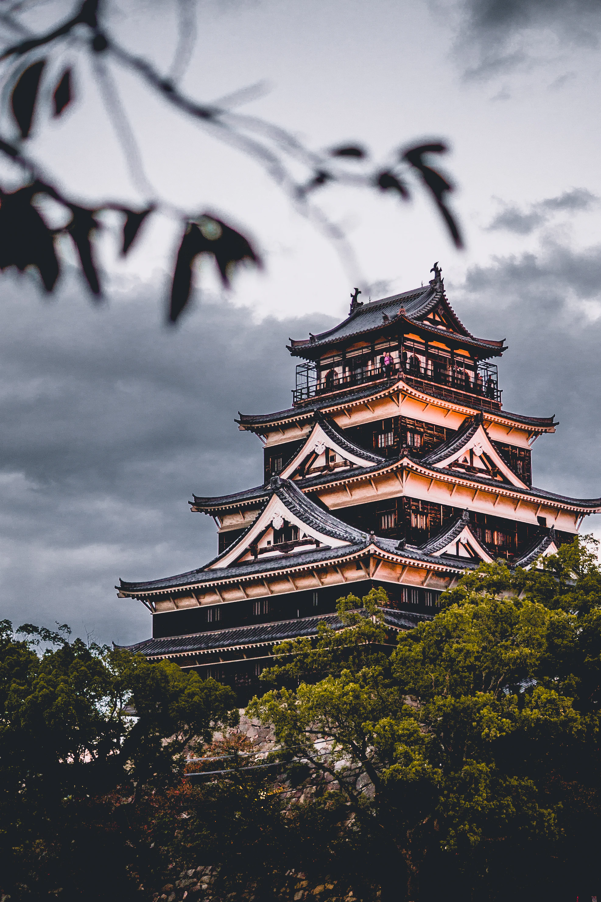 Himeji Castle on a clear day