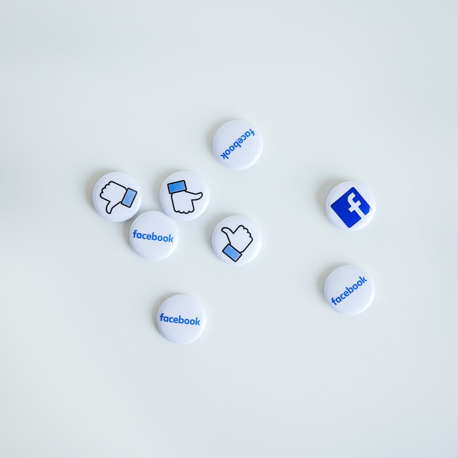 facebook button pins