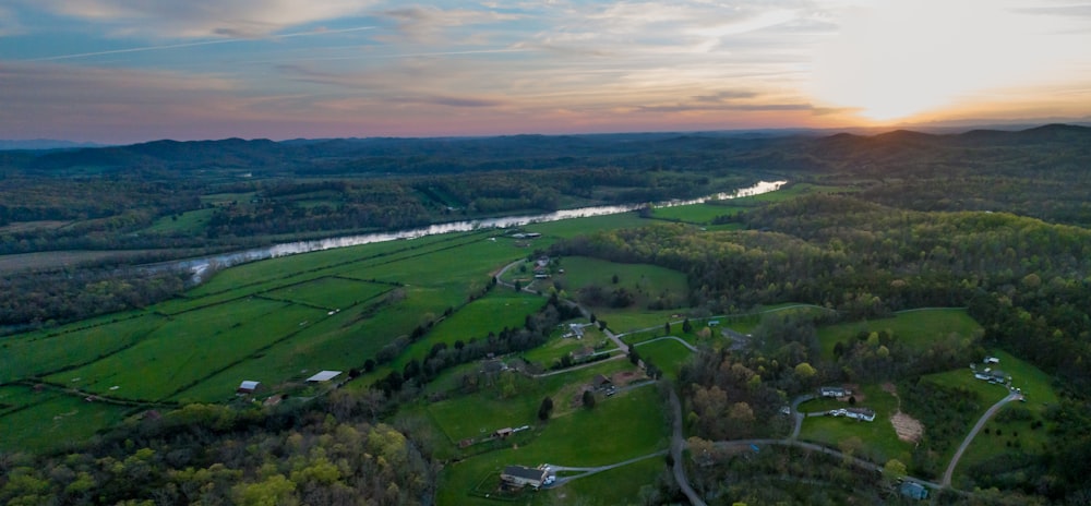 aerial photo of grass field during daytime