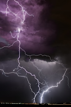 selective photography of white thunder