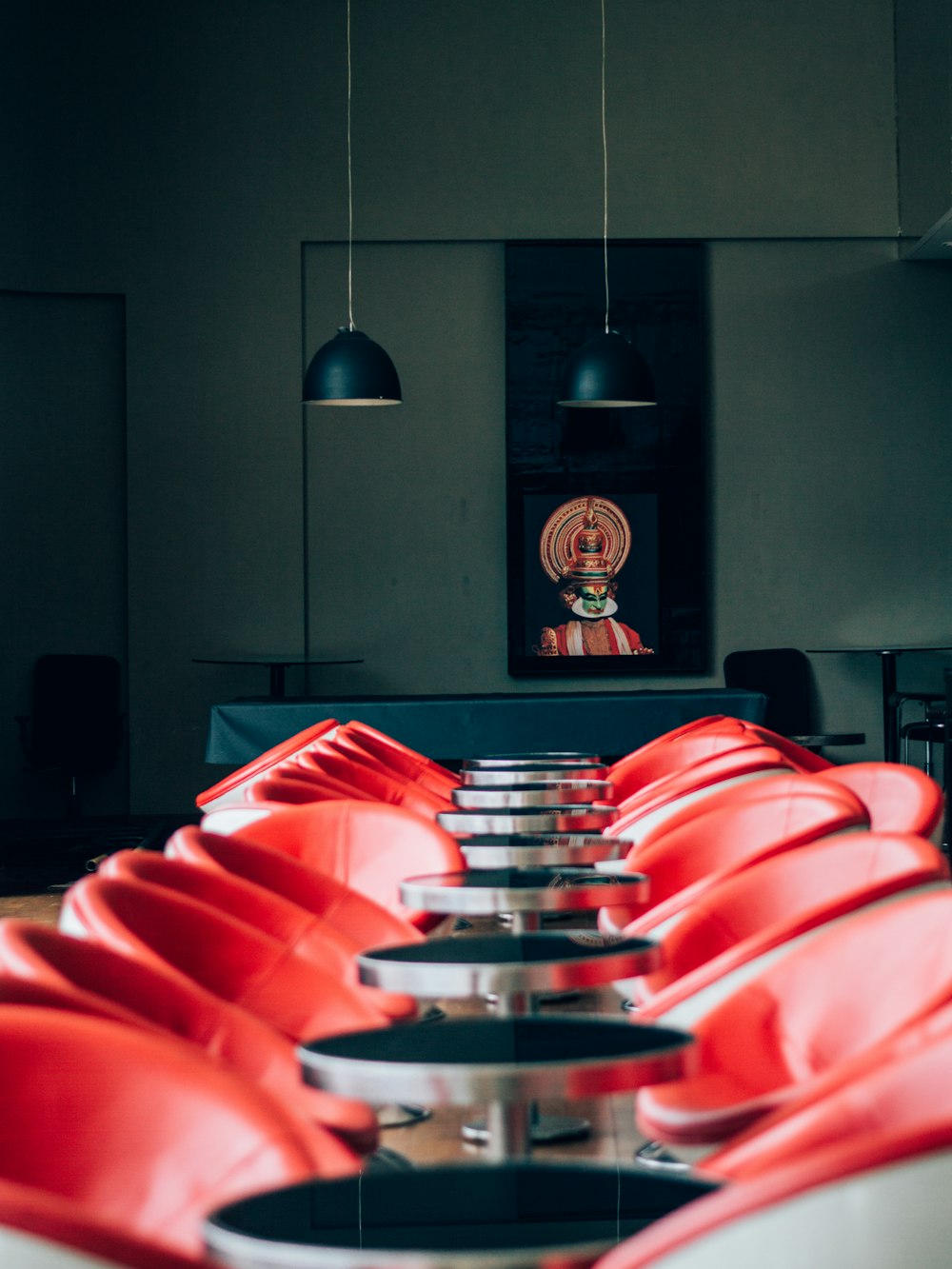 photography of tables with chairs