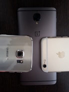 A sleek display of Samsung, Apple, and Xiaomi phone models side by side.