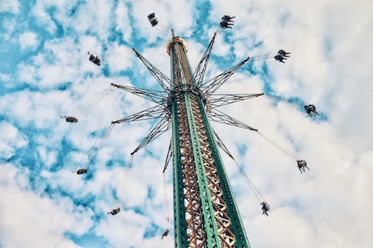 low angle photography of sky ranch in Prater Austria