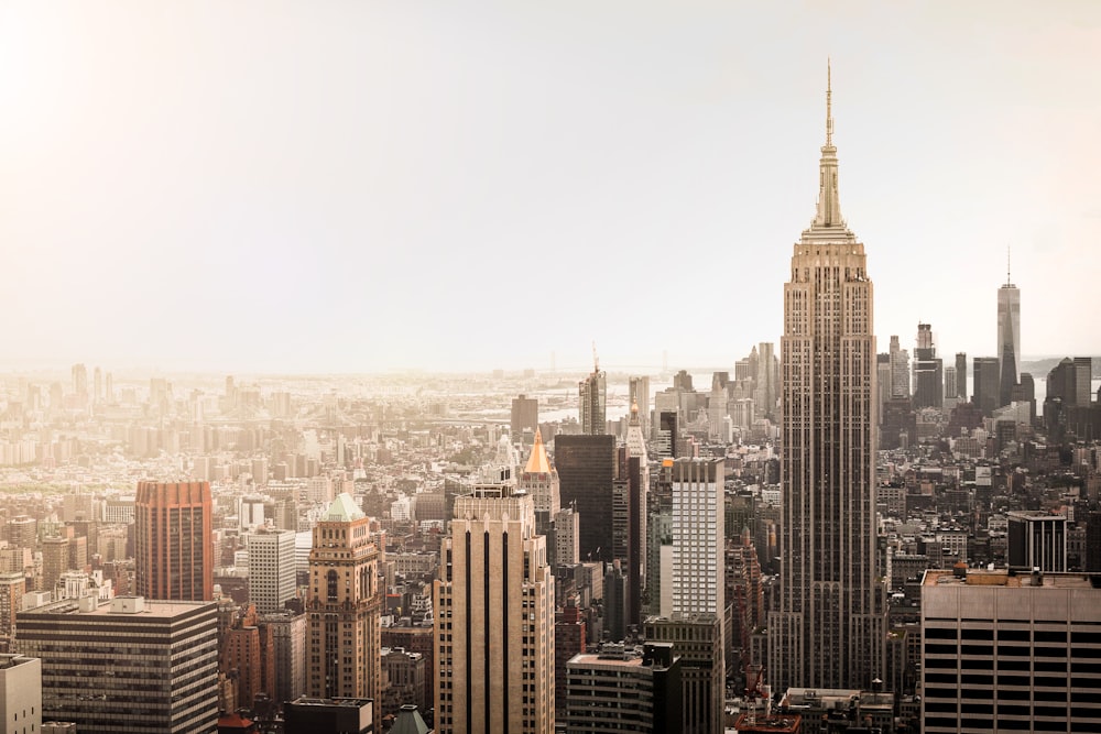 fotografias aéreas da cidade de Nova Iorque