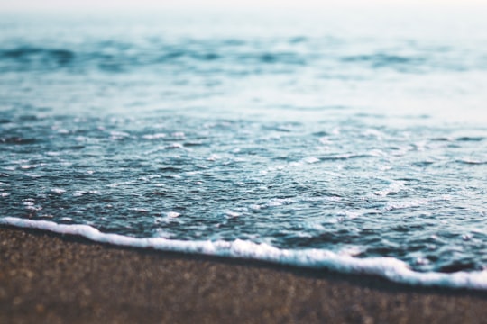 sea waves touches seashore at daytime in Salobreña Spain