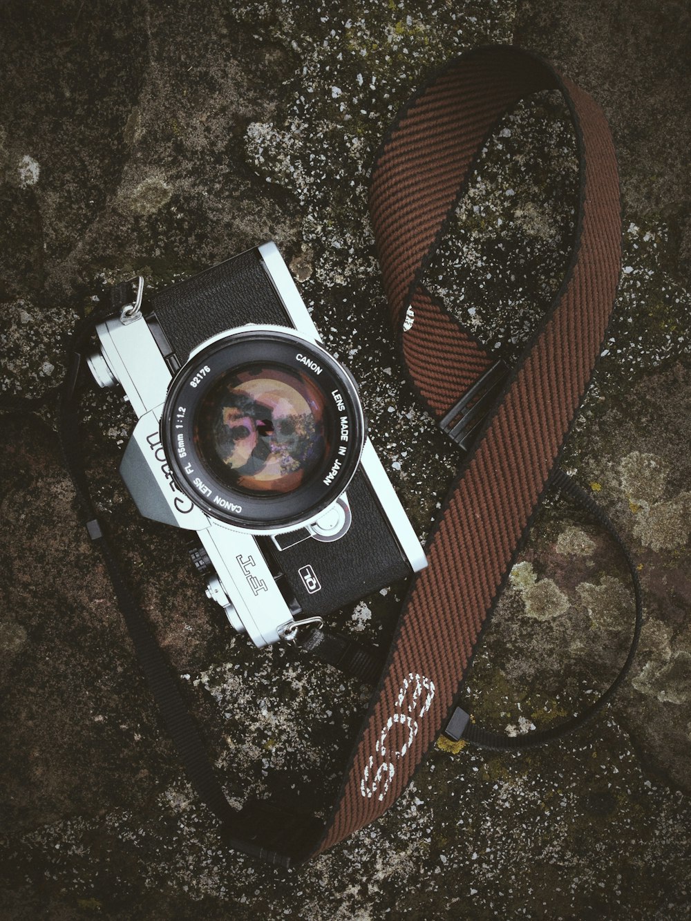 black and gray Canon camera