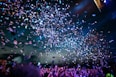 people partying with confetti