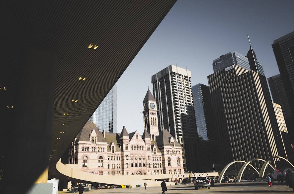 low angle photography of building