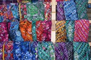 An array of colorful textiles and home décor items showcasing artistry and tradition.