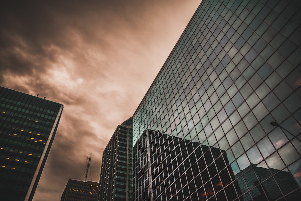 low angle photography of building