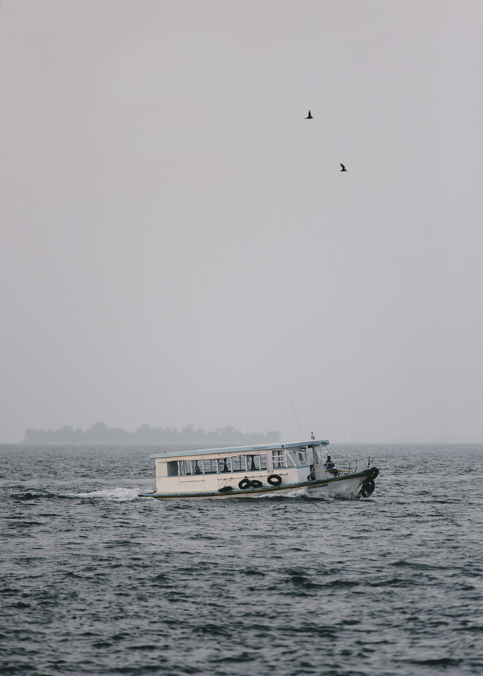 Nikon D810 + Nikon AF-S Nikkor 70-200mm F2.8G ED VR II sample photo. Passenger boat during cloudy photography