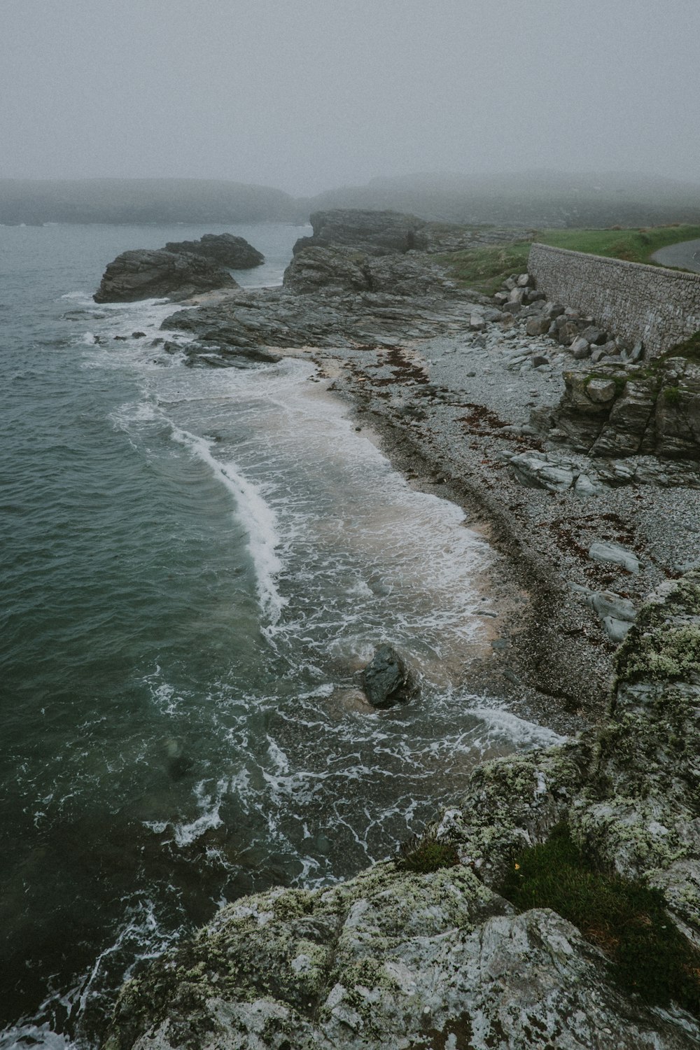 rock boulders near shore