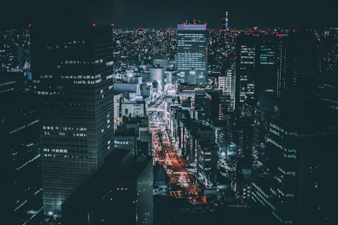 都市霓虹车流