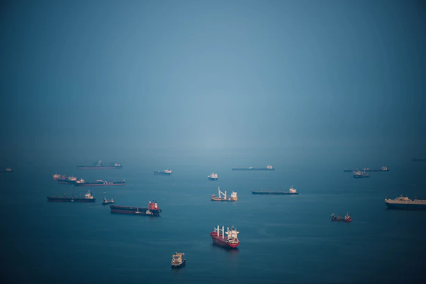 A global map highlighting key procurement hubs connected by smooth trade routes and cargo ships.