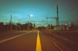 lamp post on road