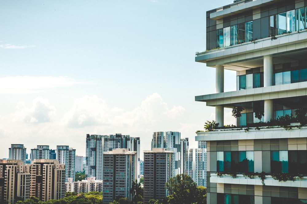 white high-rise building at daytime