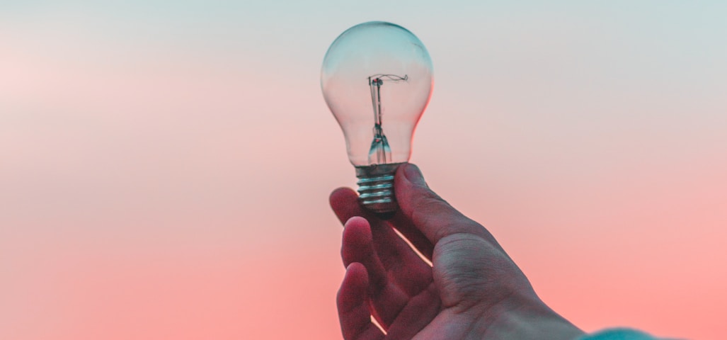 person holding light bulb