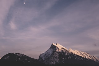 alps mountain covered with snow