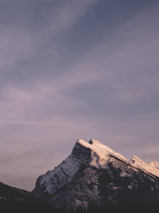 alps mountain covered with snow