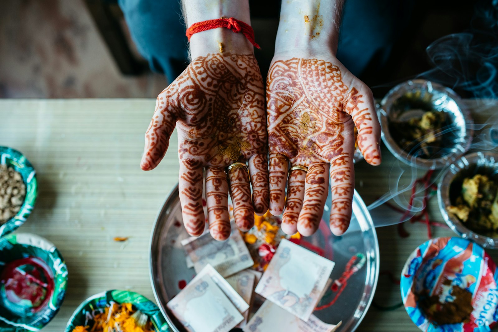 Nikon D800 + Sigma 35mm F1.4 DG HSM Art sample photo. Human hand with mehndi photography