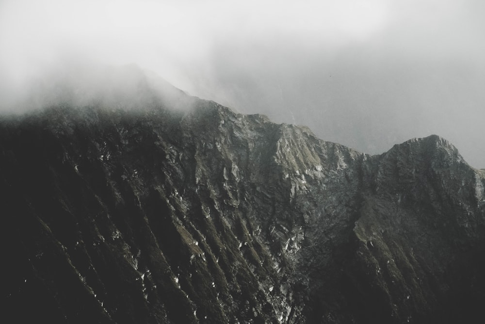 aerial view of mountain