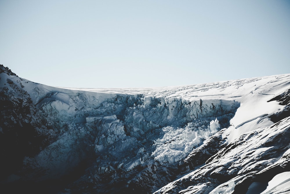 mountain covered of snow