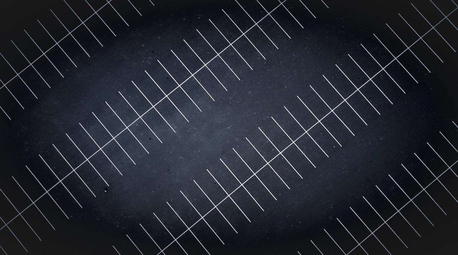 Aerial drone view of freshly striped parking lot at night