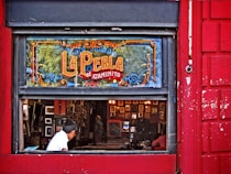 people inside La Perla shop