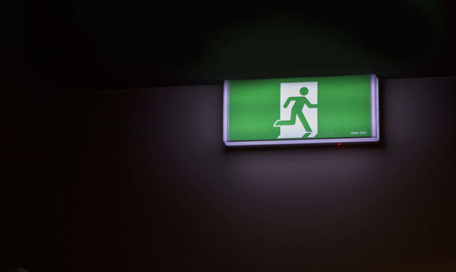 Canon EOS 5D Mark III + Canon EF 100mm F2.8L Macro IS USM sample photo. Fire exit signage photography