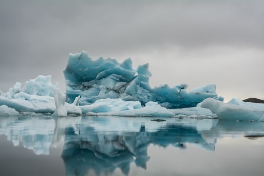ice berg on body of water in Jökulsárlón Iceland