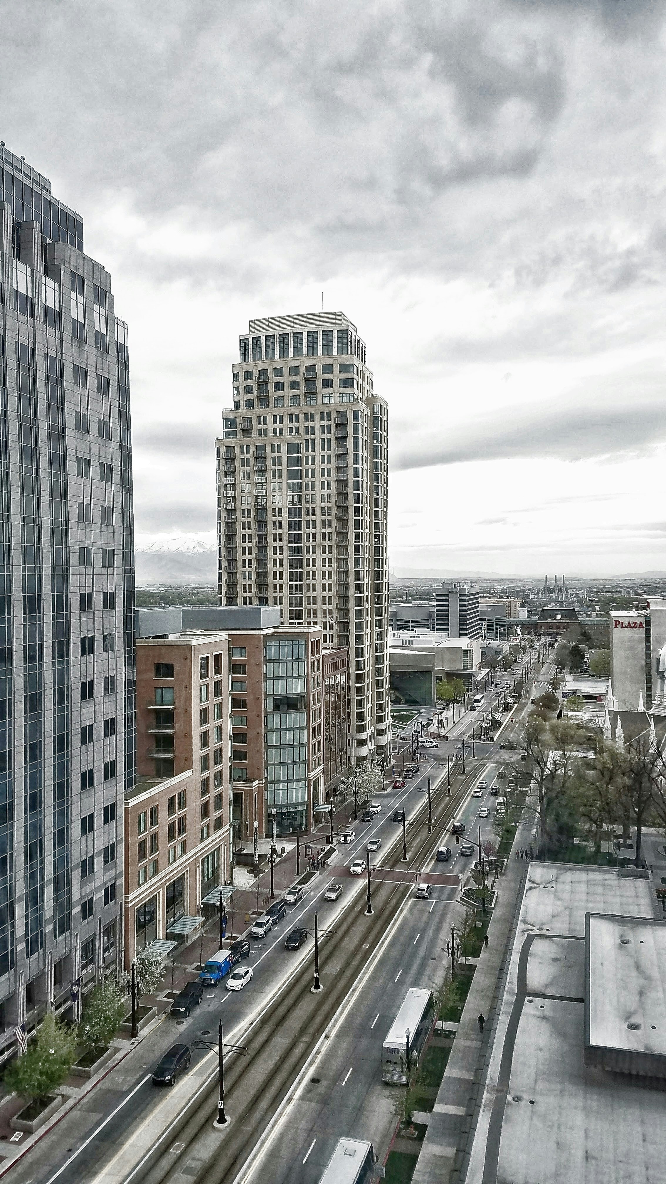 View from The Garden Restaurant at the top of the Joseph Smith Memorial Building