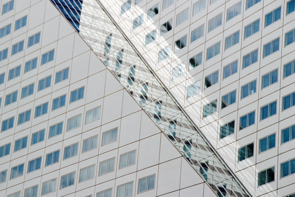 photo of white concrete buildings