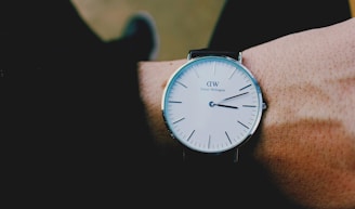 A stylish women's watch with a minimalist design.