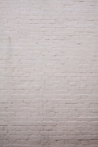 A plain wall made of light-colored bricks with a consistent and uniform pattern.