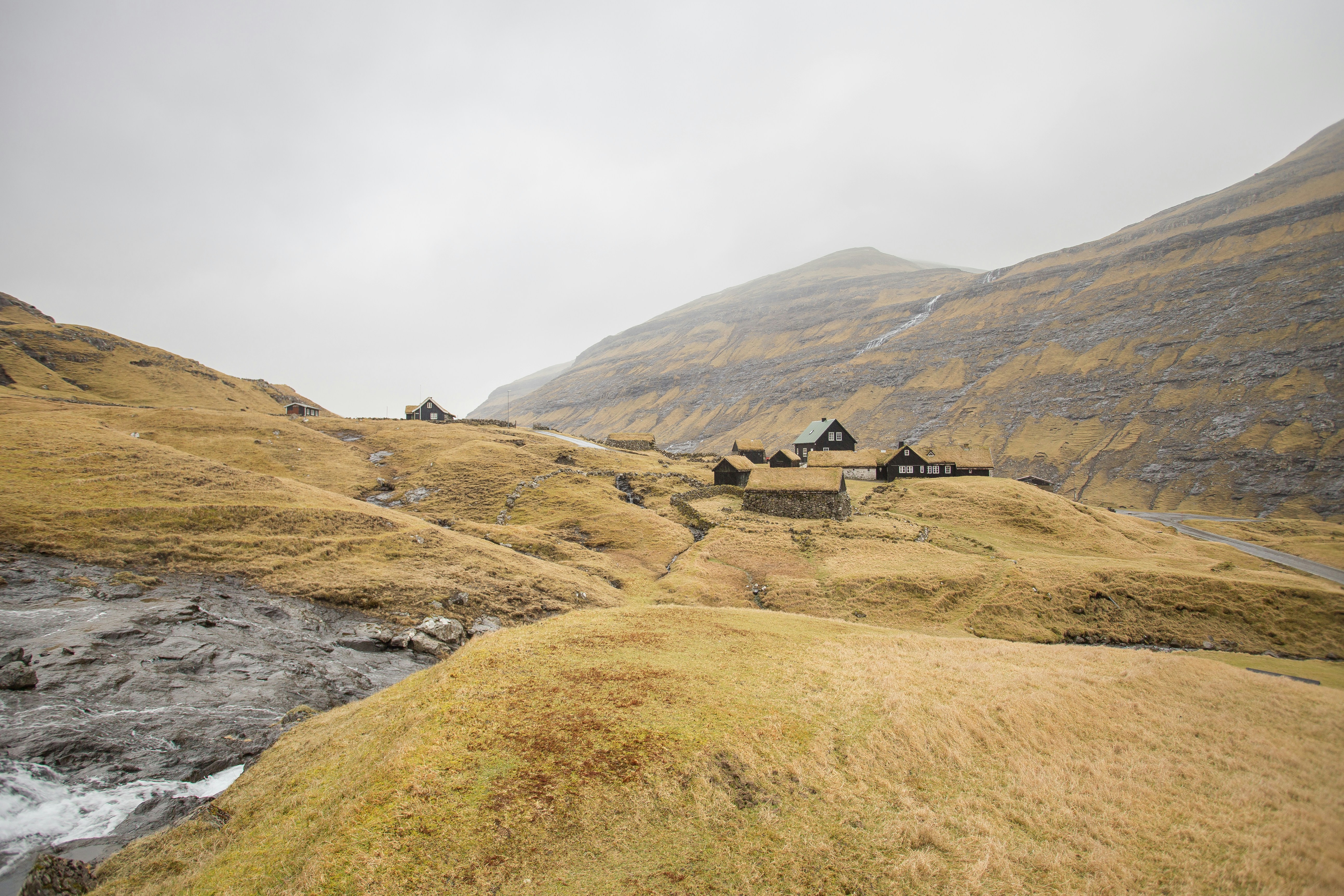 house on top of mountain during daytime remote teams background